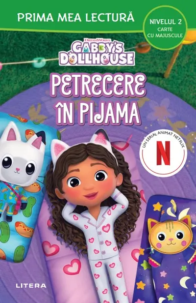 Gabby's Dollhouse. Petrecere in pijama (Nivelul 2 Carte cu majuscule)