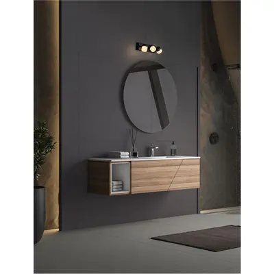 Plafoniera TEKO Nisipiu Negru Aluminiu & Polycarbonate LED 17 Wat 220-240Volt 1385Lm 3000K IP44
