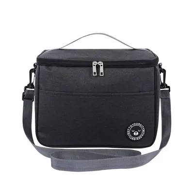 Geantă termică pentru transportul alimentelor, LUNCH BOX, 29x20x21 cm, negru, Ecarla