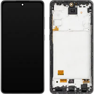 Display cu Touchscreen MP compatibil cu Samsung Galaxy A72 5G A726 / A72 A725, cu Rama, Versiune OLED, Negru