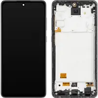Display cu Touchscreen MP compatibil cu Samsung Galaxy A72 5G A726 / A72 A725, cu Rama, Versiune OLED, Negru