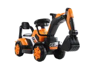 Mini excavator pentru copii 1-3 ani, Kinderauto BJXZ216 cu incarcator manual, standard, culoare portocalie