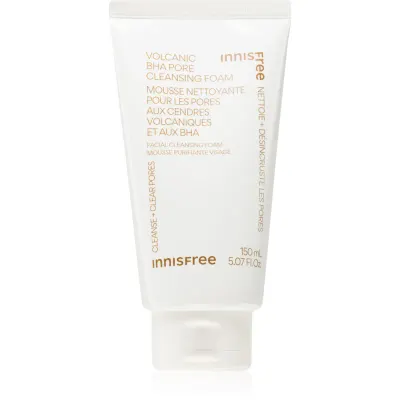 innisfree Volcanic BHA Pore Cleansing Foam demachiant spumant delicat pentru netezirea pielii si inchiderea porilor 150 ml
