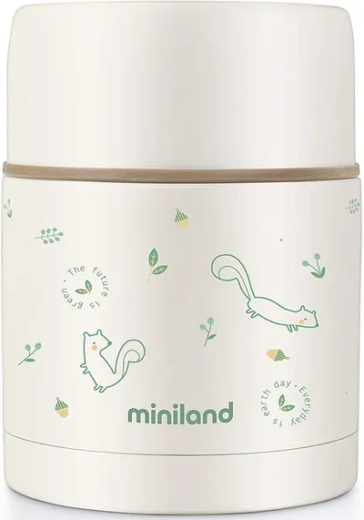 Termos pentru mancare Miniland - Natur, Veverita, 600 ml