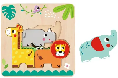 Puzzle multistrat Tooky Toy - Safari