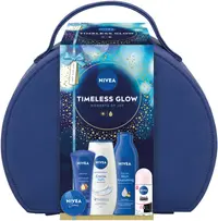 Nivea Set cadou Timeless Glow, cu gentuță, 5 piese
