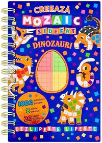 Creează mozaic sidefat - Dinozauri - Hardcover