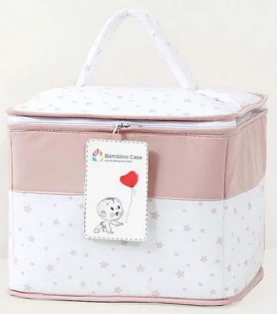 Geanta pentru accesorii bebelusi Bambino Casa - Paris, Rosa