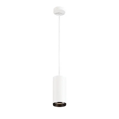 Lampa suspendata, lustra NUMINOS L Pendant, white Indoor LED pendant light black/black 4000K 36°