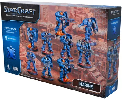 Extensie de joc de societate StarCraft: Tabletop Miniatures Game - Marine