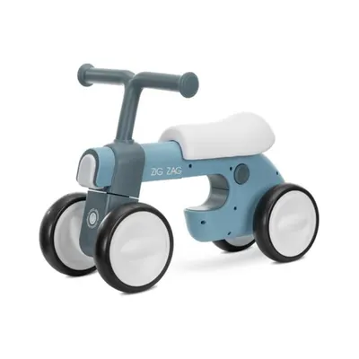 Bicicleta de echilibru, Lorelli Zig Zag, scaun reglabil 2 pozitii, cadru usor si stabil, lumini si muzica, Blue Petrol
