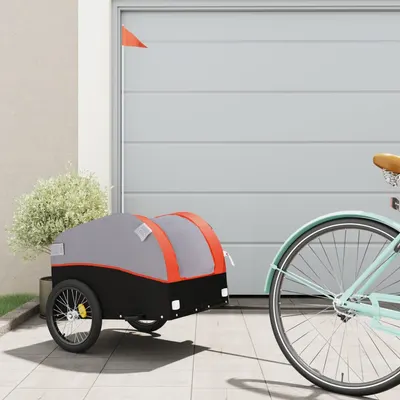 Gossi remorca pentru biciclete negru/portocaliu, 30 kg, fier