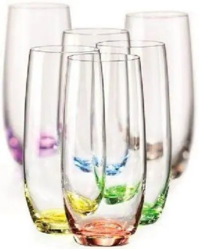 Pahare de apă Bohemia Crystalex - Rainbow Crystalex, 350 ml, 6 buc