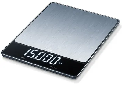 Cantar de bucatarie Beurer - KS 34 XL, 15 kg, gri/negru