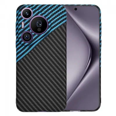 Husa pentru Huawei Pura 70 Pro, Techsuit, Carbonite FiberShell, Neagra Bleu