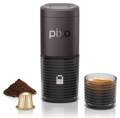 Mașină de cafea portabilă electrică Wacaco - Pixapresso, 20 bari, Dark burgundy