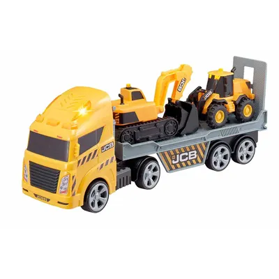 Camion transportator cu incarcator si excavator HTI Teamsterz