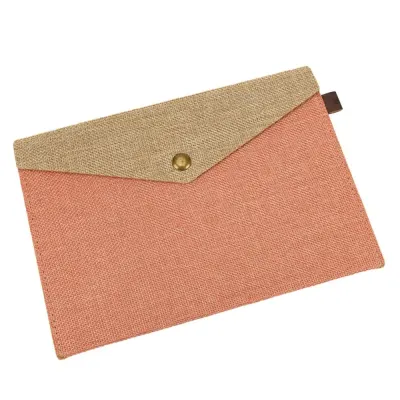 Plic textil cu capsă magnetică - roz - Default Title