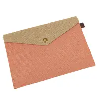 Plic textil cu capsă magnetică - roz - Default Title