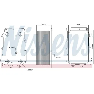 Radiator ulei, ulei motor NISSENS 90726
