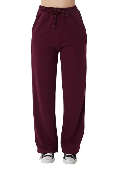 Pantaloni dama - Happiness Istanbul - Mov inchis - Modal/Poliester
