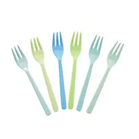 Set 6 furculite pentru tort - Blue and Green