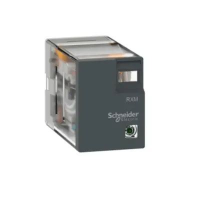 Releu miniatura 3A,4C/O, cu LED, 230V C.A.