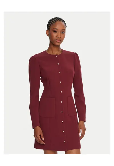 Rochie de cocktail - bordeaux - poliester