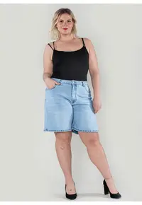 Blugi dama basic marime mare albastru deschis P618-6 M7 20124 - Albastru