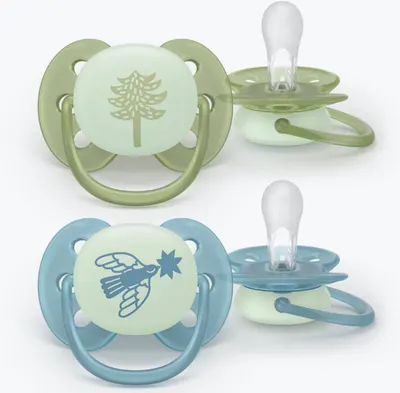 Suzete Philips Avent Ultra Soft - Night, 18+ luni, pentru băiețel