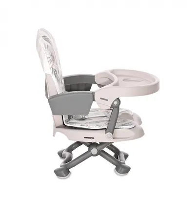 Scaun de masa Ego Plus Booster pliabil si reglabil Grey Parrots