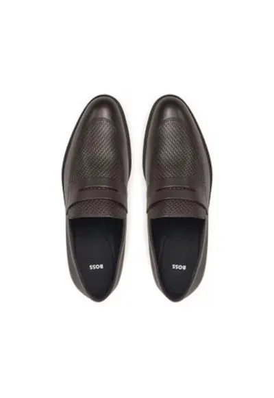 Pantofi barbatesti - piele naturala - maro - slip-on