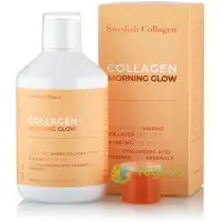 Colagen Morning Glow Lichid Hidrolizat Tip 1 si 3 - 10000mg, Acid Hialuronic 25mg, Retinol 800mcg, Biotina 5000mcg, Probiotice, Vitamine 500ml