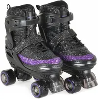 Patine cu rotile Byox - Sparkle, S (30-33), negre