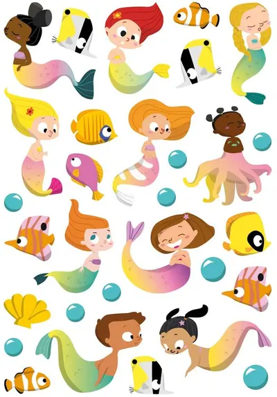 Joc cu 159 de stickere decorative