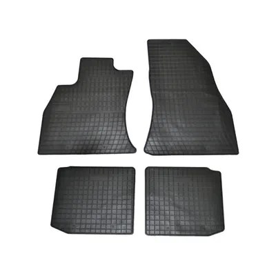 Set covorase auto din cauciuc Fiat 500L 2012- culoare Negru, presuri FROGUM, 4 buc.
