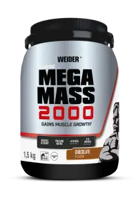Pudră proteică, WEIDER, Super Mega Mass 2000, cremă de vanilie, 1,5 kg