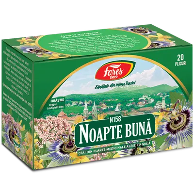 Noapte buna, N158, ceai la plic, Fares | 20 plicuri