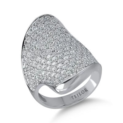 Inel din aur alb cu diamante de 2.95ct