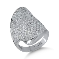 Inel din aur alb cu diamante de 2.95ct