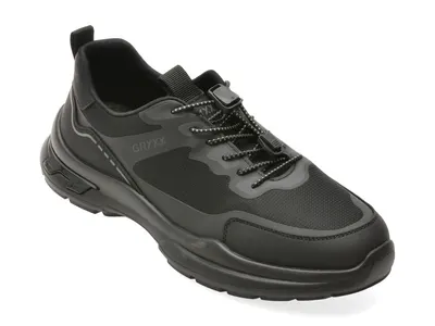 Pantofi sport GRYXX negri, 19081, din material textil
