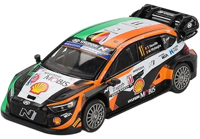 Model de colecție Mini GT Curse: Automobile - Hyundai i20 N Rally1 #11 Rally Croatia 2023 Câștigător Power Stage (LHD)