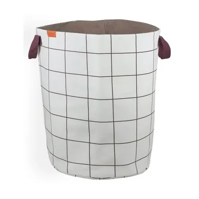 Coș de rufe crem din material textil 5 l Mesh – Mette Ditmer Denmark