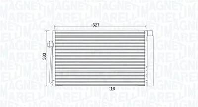 Radiator AC condensator cu uscator potrivit BMW Seria 5 (E60), 5 (E61), 7 (E65, E66, E67) 2.0D-4.4D 06.02-12.10