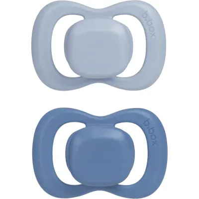 B.Box Silicone 6m+ suzetă Ocean/Sky 2 buc
