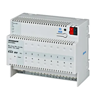 Modul input binar KNX, 8 intrări pt.AC/DC 12 … 230V