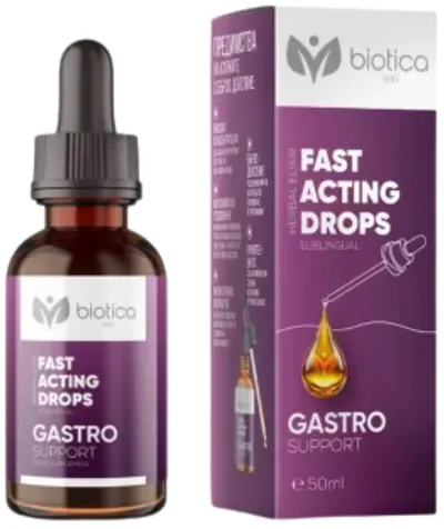 Picături sublinguale Gastro Support, 50 ml, Biotica 1961