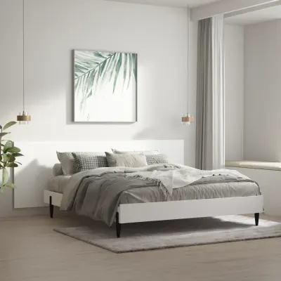 vidaXL Tăblie de perete,alb,240x1,5x80 cm, lemn prelucrat
