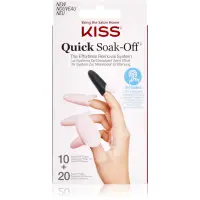 KISS Quick Soak-Off Remover Caps set pentru unghii 30 buc
