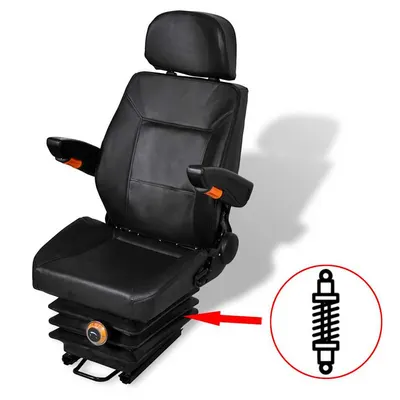 vidaXL Scaun de tractor cu suspensie
